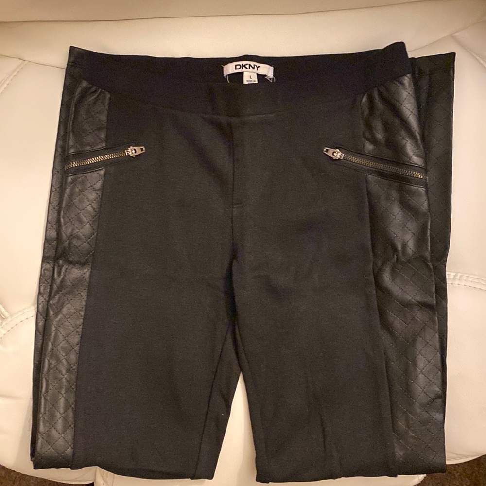 Semi leather girls pants